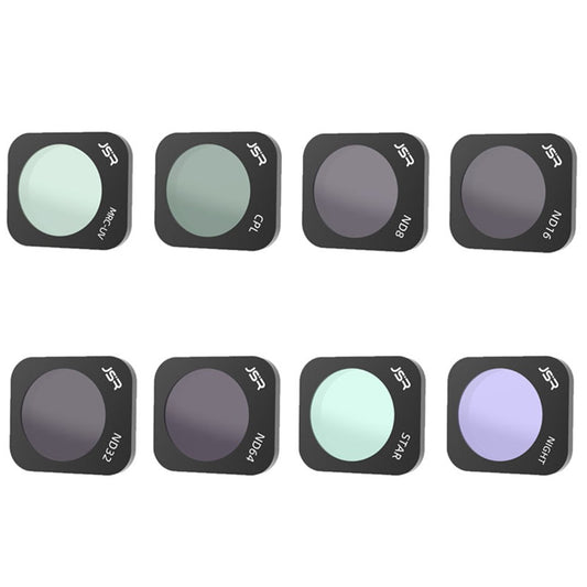 JUNESTAR ZMP TB-8IN1 JSR-1903-12 For Hubsan Zino Mini Pro 8Pcs/Set MRC-UV+CPL+ND8+ND16+ND32+ND64+STAR+NIGHT Lens Filters Drone Camera Accessories