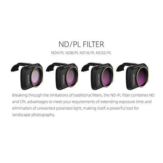 SUNNYLIFE MM-FI9252 For DJI Mavic Mini/Mini SE/Mini 2 ND/PL Filter RC Lens Accessories