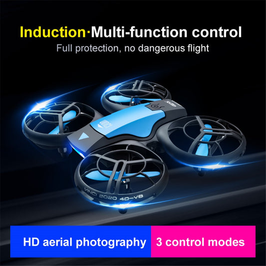 4DRC V8 Gesture Sensing Drone 5.0MP HD Camera FPV Air Pressure Altitude Hold Quadcopter Remote Control Aircraft with 1 Battery
