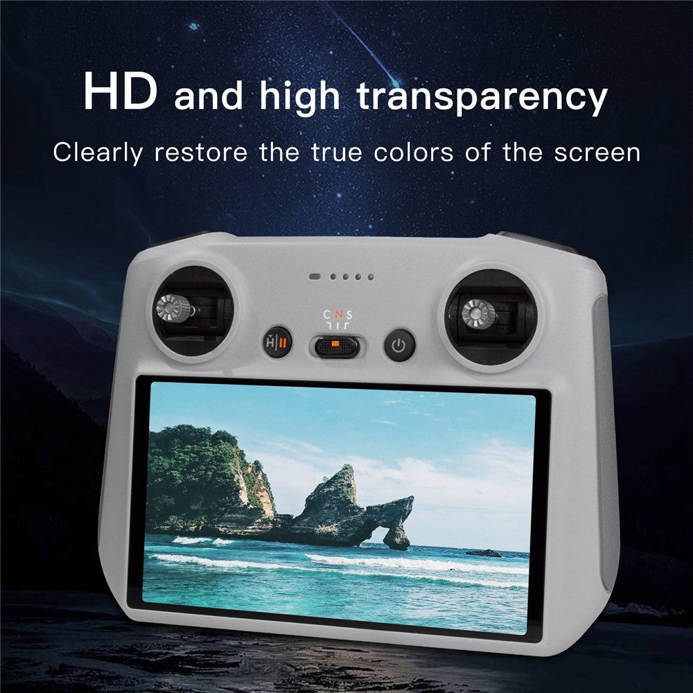 QISYKER DADRC515 for DJI Mini 3 Pro Remote Controller Full Coverage Screen Protector HD Explosion-proof 9H Tempered Glass Film