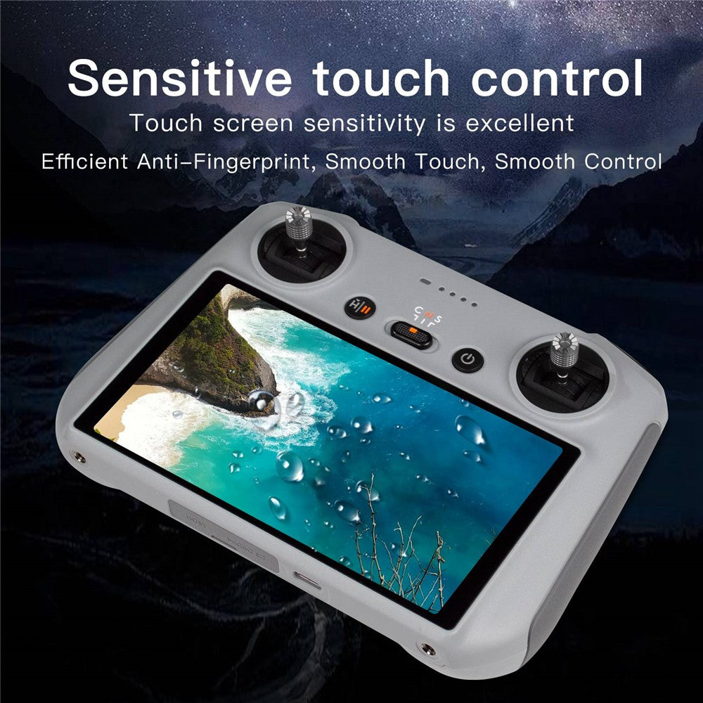 QISYKER DADRC515 for DJI Mini 3 Pro Remote Controller Full Coverage Screen Protector HD Explosion-proof 9H Tempered Glass Film