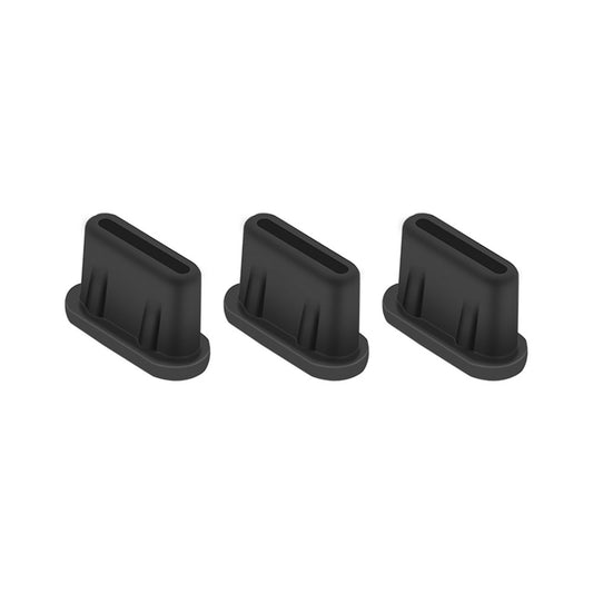 EWB9372 3Pcs Dust Plug for DJI Mini 3 Pro Drone Remote Controller Interface Silicone Waterproof Type-C Port Plugs