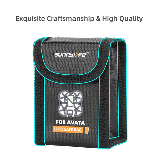 SUNNYLIFE AT-DC479 For DJI Avata 3-Battery Safe Bag Explosion-proof Heat Resistant Lithium Battery Storage Pouch
