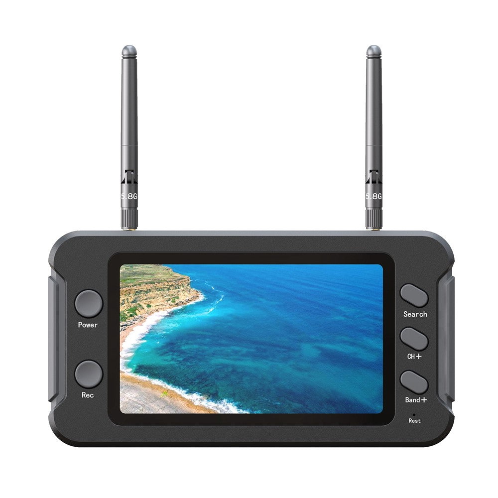 LS-5803 4.3 Inch LCD Display 5.8G FPV Monitor with DVR 40CH 16:9 NTSC / PAL Auto Search Video Recording RC FPV Multicopter