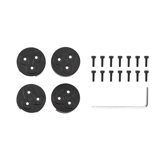 BRDRC-9637 4Pcs Aluminum Alloy Motor Cap for DJI Avata Drone, Dust-proof Moisture-proof Motor Protection Cover Guard