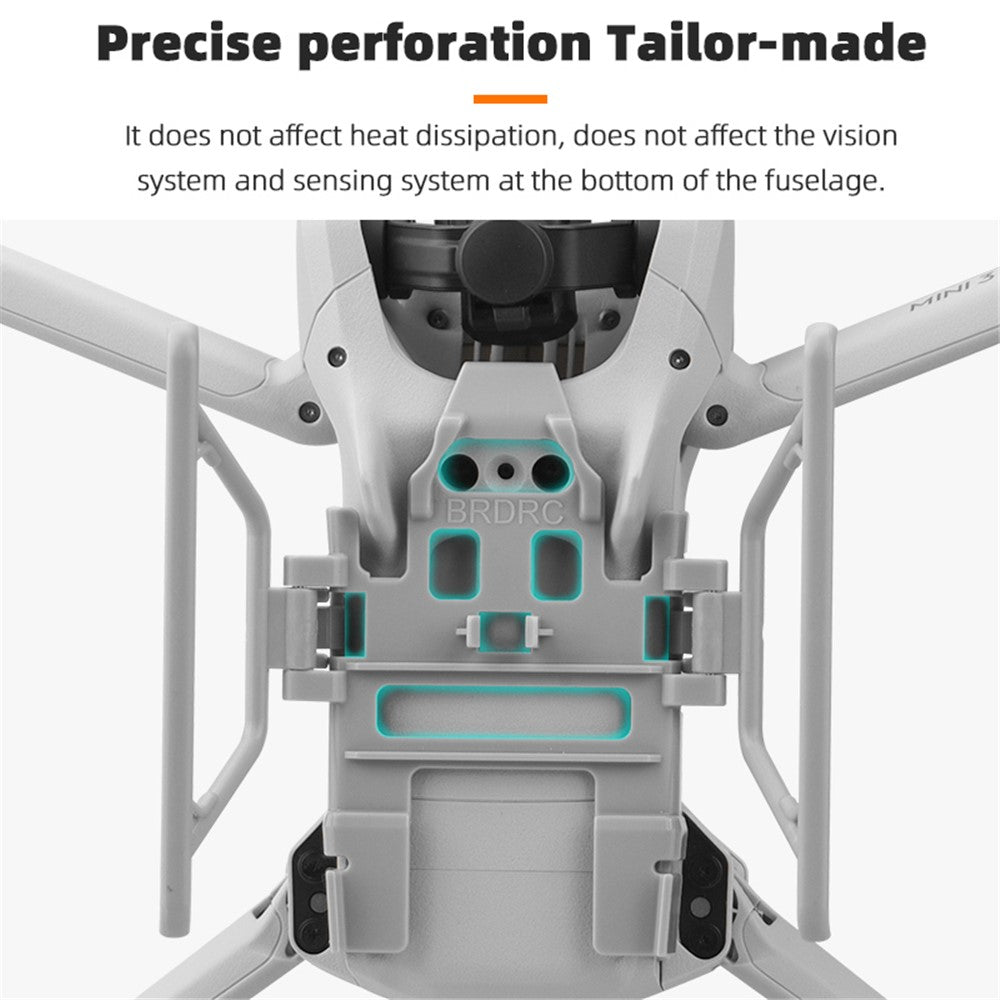 BRDRC 9648 For DJI Mini 3 / Mini 3 Pro Folding Landing Gear RC Drone Accessories Leg Support Protector Extensions