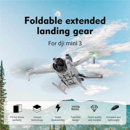STARTRC 1114546 for DJI Mini 3 Foldable Landing Gear RC Drone Leg Support Protector