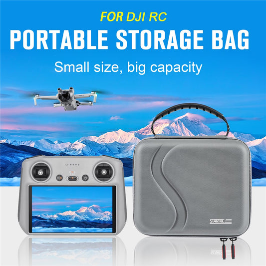 STARTRC 1115451 For DJI Mini 3 Pro / Mavic 3 / Air 2S Remote Controller Storage Bag, for DJI RC Waterproof PU Carrying Case