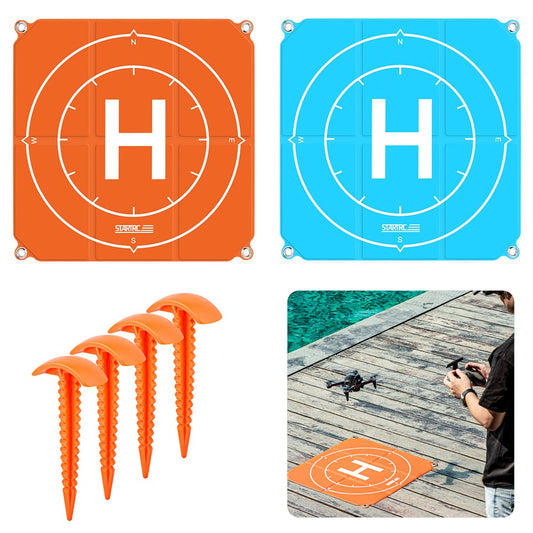 STARTRC 65cm Foldable Landing Pad Waterproof Drone Parking Apron with Ground Nails