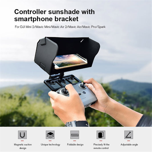 STARTRC 1108860 For DJI Mini 2 / Mavic Mini / Air 2 Controller Sunhood with Phone Holder and Lanyard