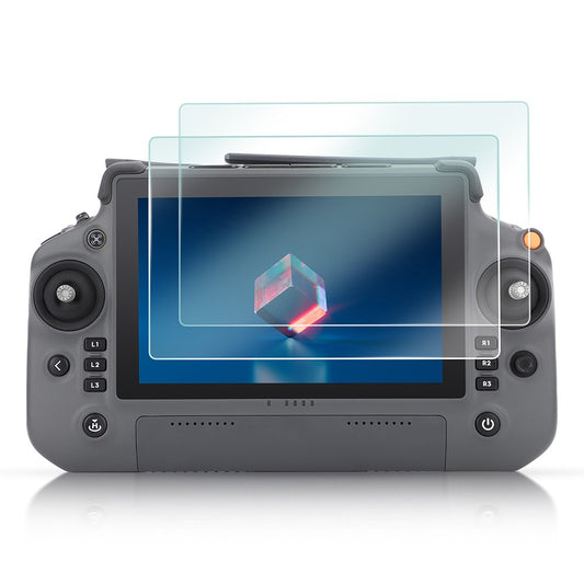 SUNNYLIFE BHM571 2PCS For DJI RC Plus HD Clear Tempered Glass Protector RC Remote Operation Screen Film