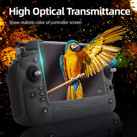 SUNNYLIFE BHM571 2PCS For DJI RC Plus HD Clear Tempered Glass Protector RC Remote Operation Screen Film