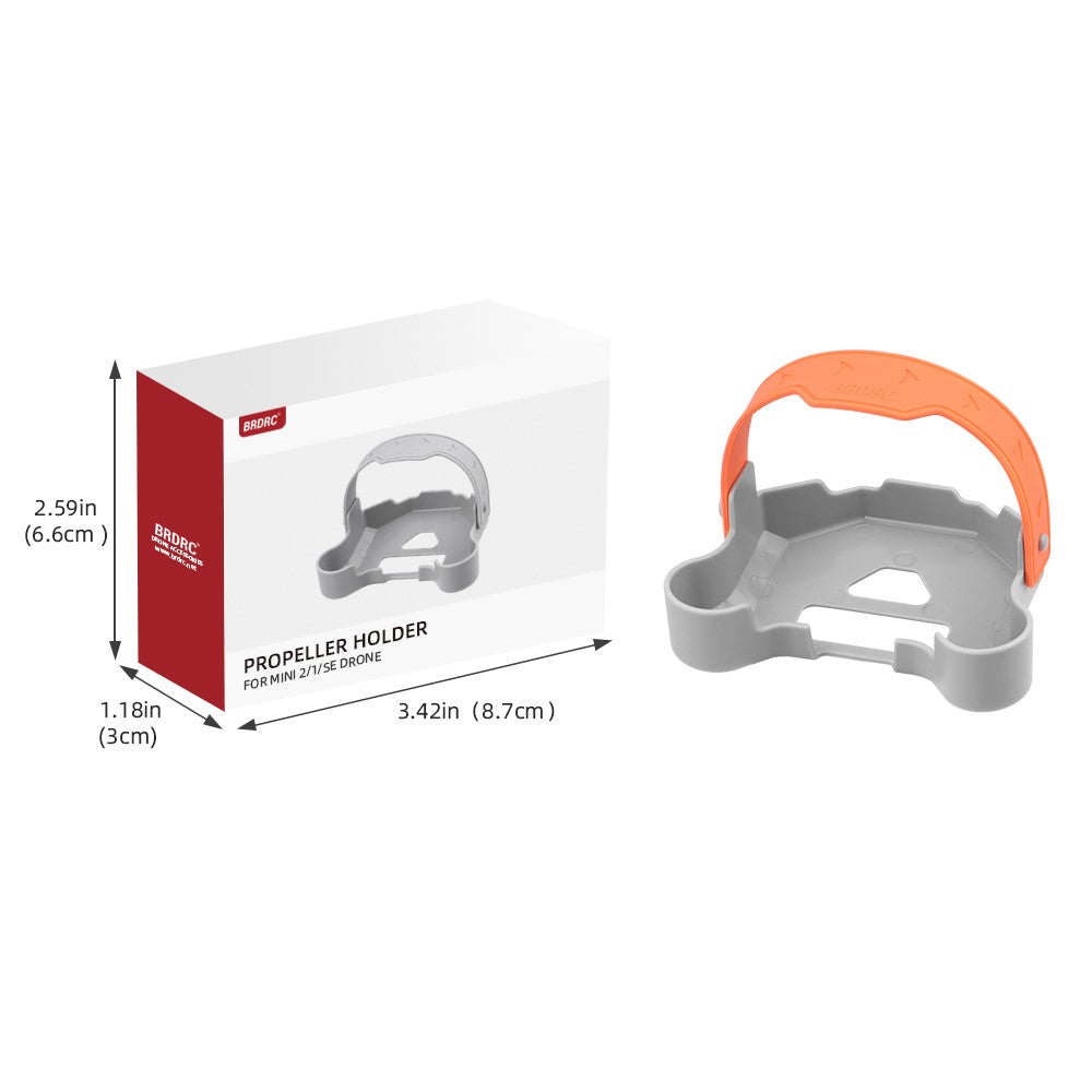 BRDRC Propeller Holder for DJI Mini 2 / Mavic Mini /  Mini SE / Mini 2 SE , Silicone+ABS Drone Propellers Guard Strap