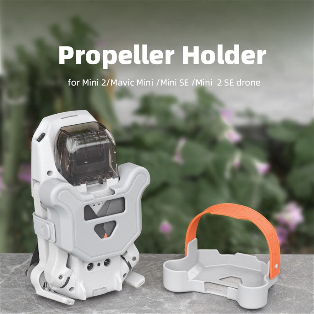 BRDRC Propeller Holder for DJI Mini 2 / Mavic Mini /  Mini SE / Mini 2 SE , Silicone+ABS Drone Propellers Guard Strap