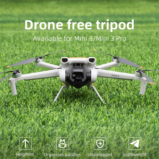 BRDRC For DJI Mini 3 / Mini 3 Pro Foldable Landing Gear ABS Height Extender with Silicone Strap
