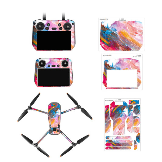 SUNNYLIFE M3P-TZ577 For DJI Mavic 3 Pro / Mavic 3 Classic / Mavic 3 Anti-Scratch Sticker Drone Protective Decal (for RC Pro Controller)
