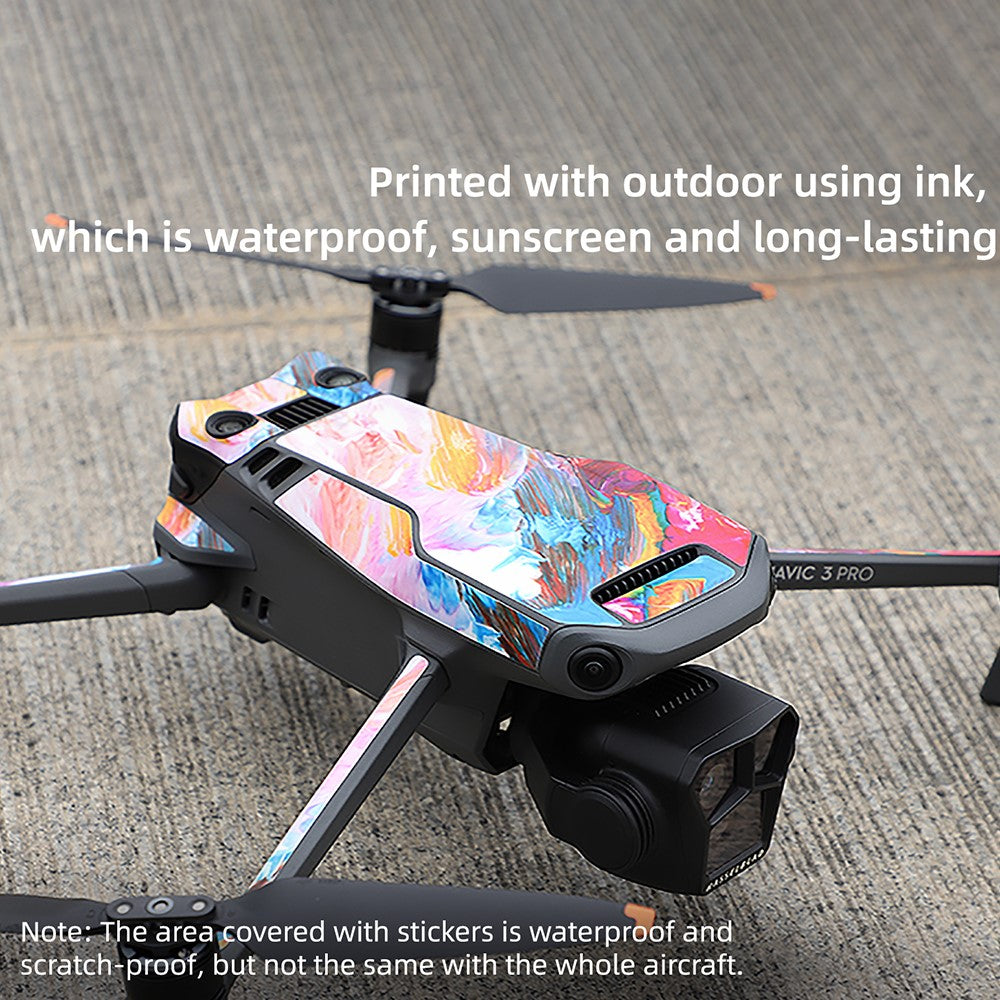 SUNNYLIFE M3P-TZ577 For DJI Mavic 3 Pro / Mavic 3 Classic / Mavic 3 Anti-Scratch Sticker Drone Protective Decal (for RC Pro Controller)