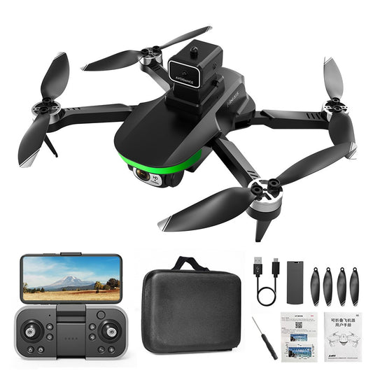 LSRC S5S Mini Drone 4K (480P) Dual HD Camera Obstacle Avoidance Brushless Folding Quadcopter RC Plane