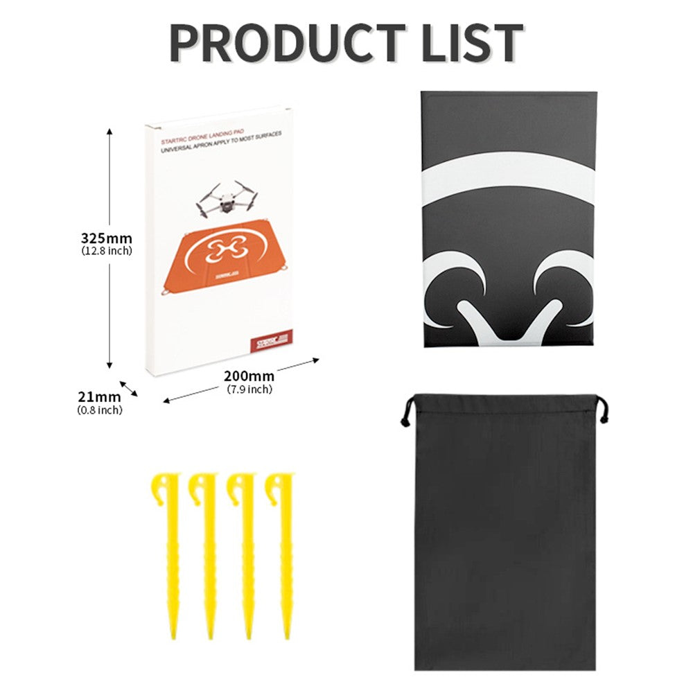 STARTRC 1121933 Drone Landing Pad for DJI Mavic Mini Air Series PU Leather 55*55cm Foldable Helipad