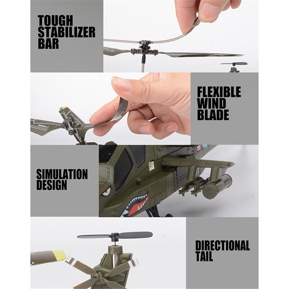 SYMA S109G Simulation Military RC Helicopter 2.4G High Frequency Aircraft Toy, Single Battery