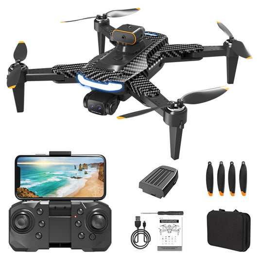 P17 (Pro) RC Drone HD Dual Camera Aerial Photography Quadcopter (Brushless Motor+GPS Automatic Return+5-way Obstacle Avoidance), with 1 Battery