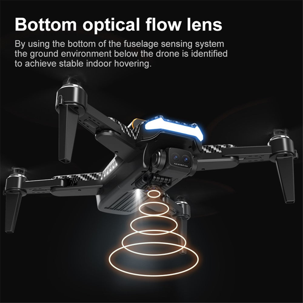 P17 (Pro) One-key Return Drone HD Dual Camera RC Quadcopter (Brushless Motor+GPS Automatic Return+5-way Obstacle Avoidance), with 2 Batteries