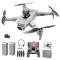 PJC RG108 Brushless Drone HD Dual Camera Quadcopter with GPS+360 Degree Laser Obstacle Avoidance, 2 Batteries