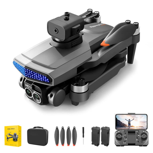 DLRC D6 PRO Brushless Motor RC Drone Dual Camera 5-way Obstacle Avoidance Foldable Quadcopter (Optical Flow Positioning+ESC+2 Batteries)