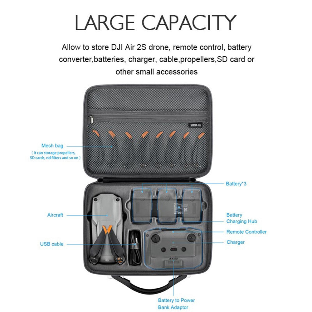 STARTRC 1110250 For DJI Air 2S Waterproof Shoulder Bag Drone Accessories Storage Bag