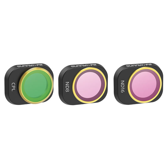 SUNNYLIFE N4P-FI725 3PCS For DJI Mini 4 Pro CPL+ND8+ND16 Optical Glass Lens Filters RC Drone Accessories