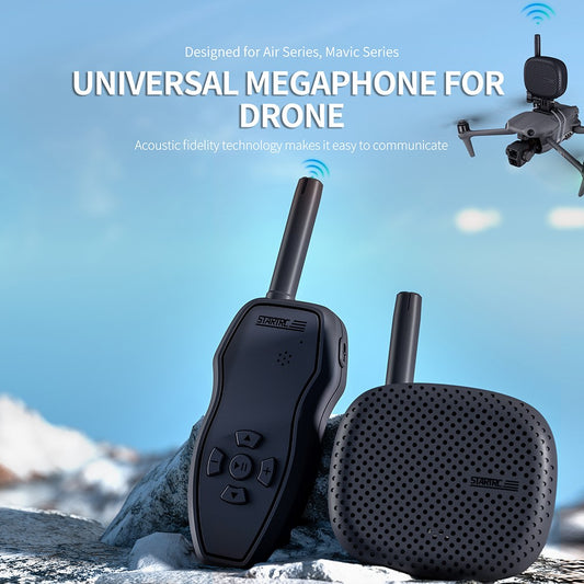 STARTRC 1121568 Universal Drone Megaphone Wireless Portable Speaker RC Aircraft Voice Amplifier for DJI Mini / Air / Mavic Series