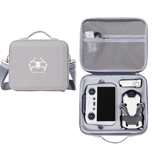 For DJI Mini 4 Pro Drone RC / RC2 Controller EVA Shockproof Carrying Case Crossbody Bag