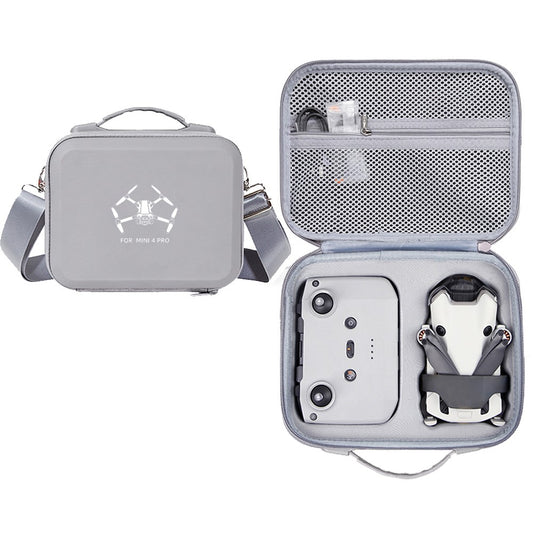 For DJI Mini 4 Pro EVA Shockproof Carrying Case Drone RC-N1 / N2 Controller Crossbody Bag