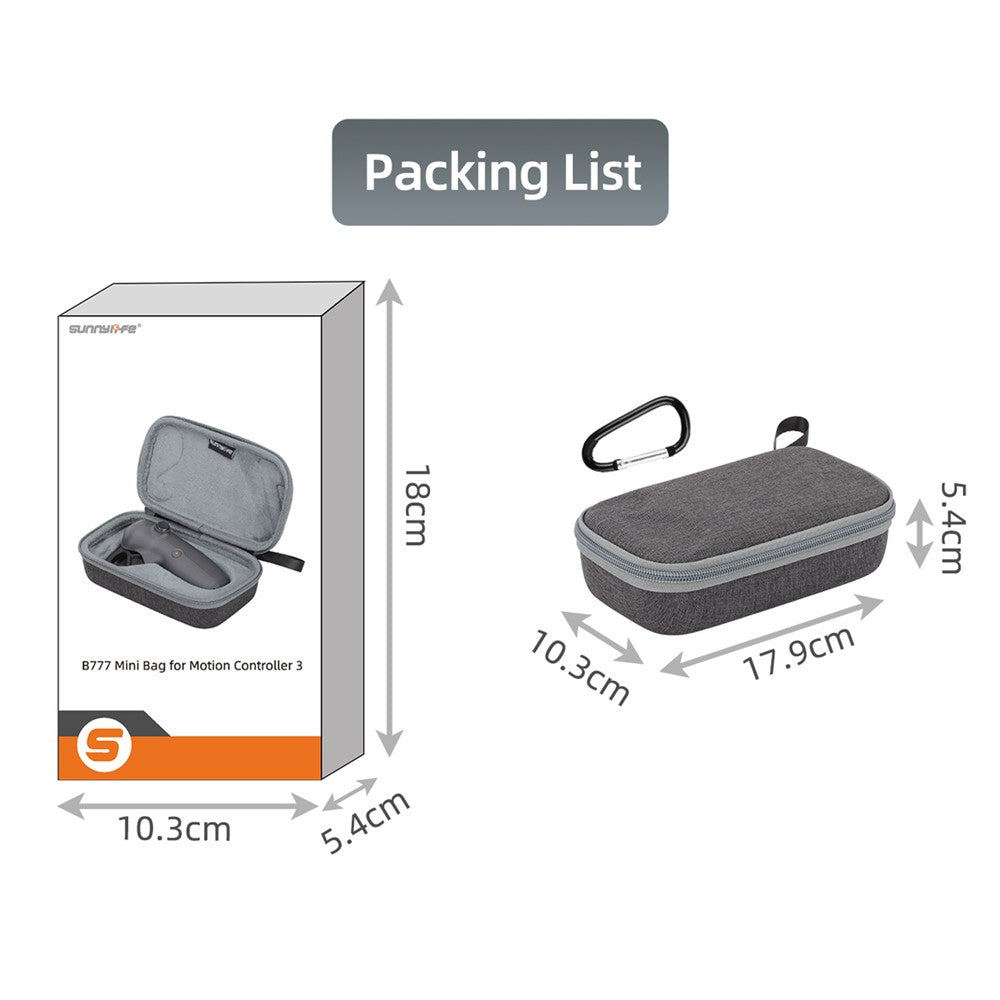 SUNNYLIFE AT2-B777 For DJI RC Motion 3 Storage Bag Motion Controller Carrying Case