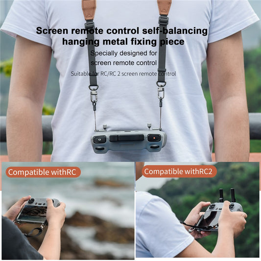 STARTRC 1138511 For DJI RC / RC 2 / RC Pro Remote Control with Screen Self-Balancing Neck Strap with Metal Mounting
