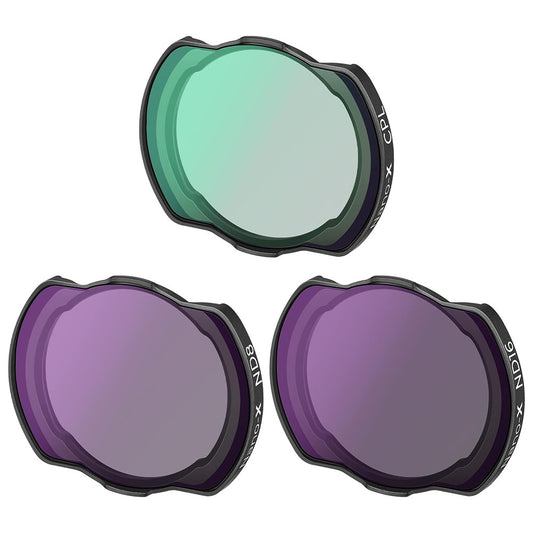 K&F CONCEPT SKU.1979 3PCS For DJI Avata RC Drone CPL ND8 ND16 AGC Glass Filters Kit Anti-Oil Lens Filters