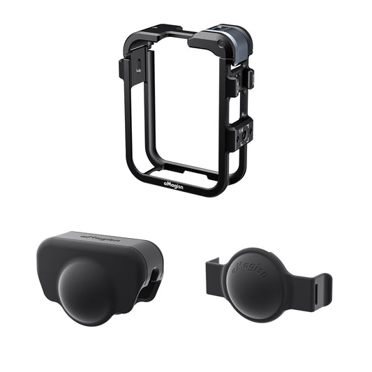 AMAGISN For DJI Osmo 360 Camera Metal Cage Protective Frame Professional Protection Quick Release Housing