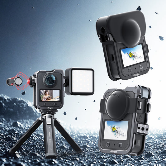 AMAGISN For DJI Osmo 360 Camera Metal Cage Protective Frame Professional Protection Quick Release Housing