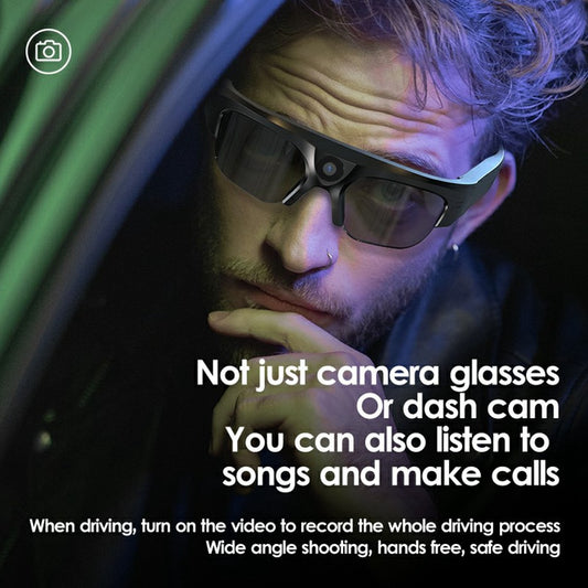 XV16 2K Video Camera Smart Glasses Bluetooth-compatible Sports Earphone without Memory Card (CE Certified)