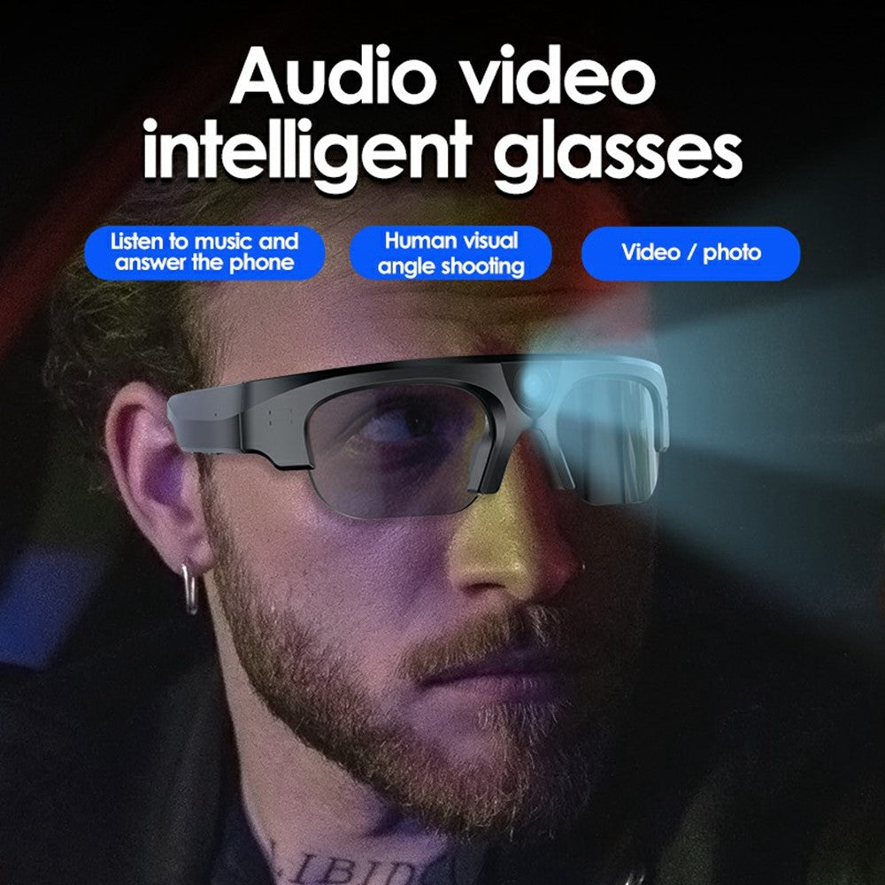 XV16 2K Video Camera Smart Glasses Bluetooth-compatible Sports Earphone without Memory Card (CE Certified)