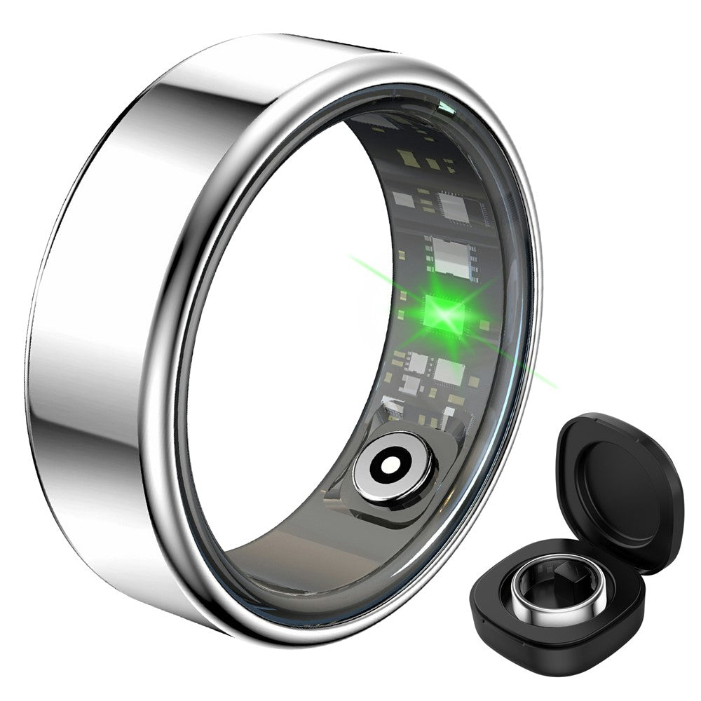 R99 Smart Ring Heart Rate Blood Oxygen Sleep Monitoring Finger Ring with Charging Case