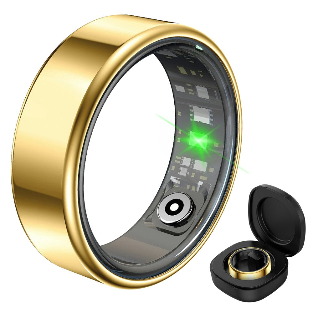 R99 Smart Ring Heart Rate Blood Oxygen Sleep Monitoring Finger Ring with Charging Case