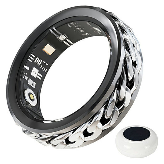 V5 Rotation Decompression Health Monitoring Multi-Function Smart Ring with Charging Case