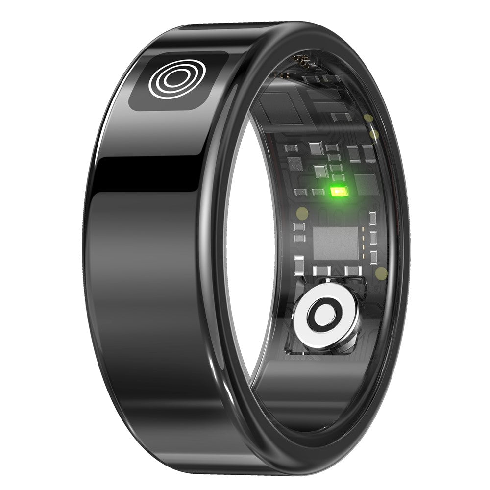 SR08 Digital Display Smart Ring Sleep Tracker Blood Oxygen Heart Rate Monitor Ring with Charging Case