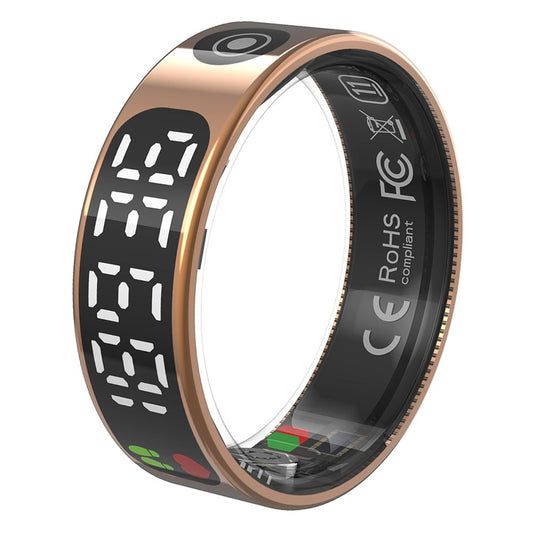 TK9 Digital Display Smart Ring Heart Rate Blood Pressure Sleep Monitor Waterproof Gesture Control Finger Ring
