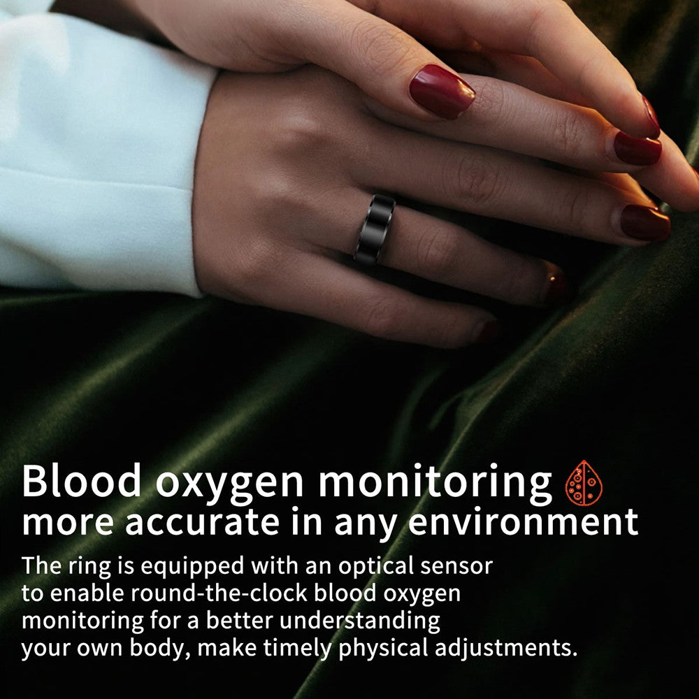 R6 Smart Ring Sleep Tracking Heart Rate Blood Oxygen Monitor Waterproof Bluetooth-Compatible Finger Ring