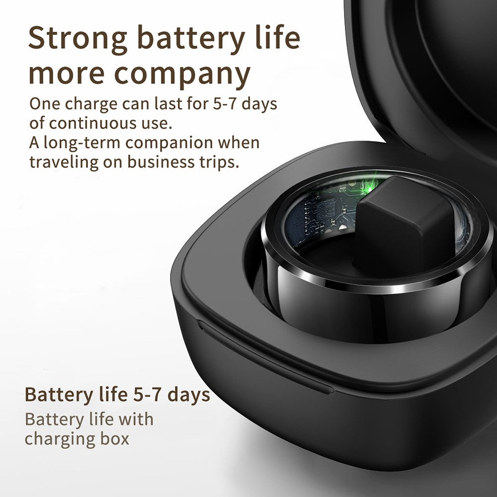 R6 Smart Ring Sleep Tracking Heart Rate Blood Oxygen Monitor Waterproof Bluetooth-Compatible Finger Ring