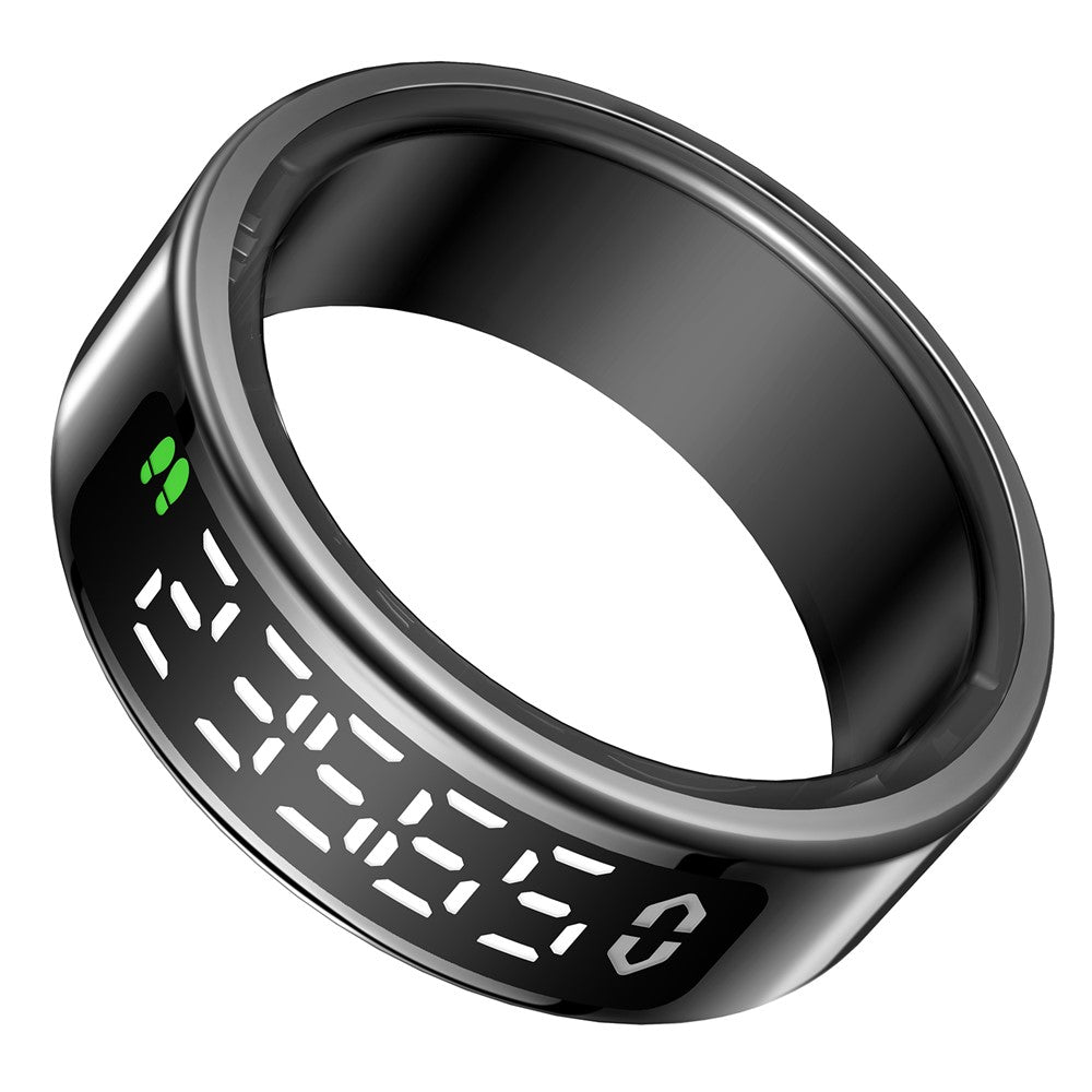 SY01 Digital Display Smart Ring Sleep Blood Oxygen Heart Rate Monitor Ring with Charging Case