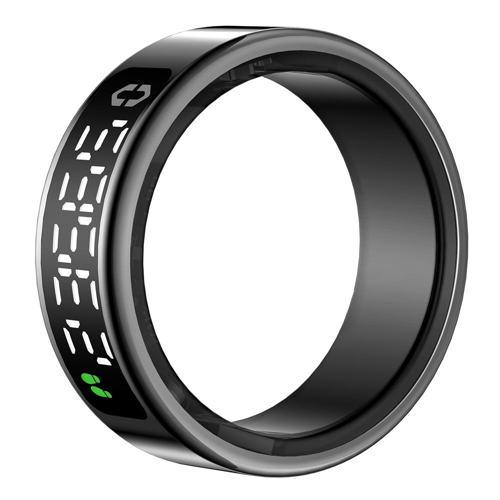 SY01 Digital Display Smart Ring Sleep Blood Oxygen Heart Rate Monitor Ring with Charging Case