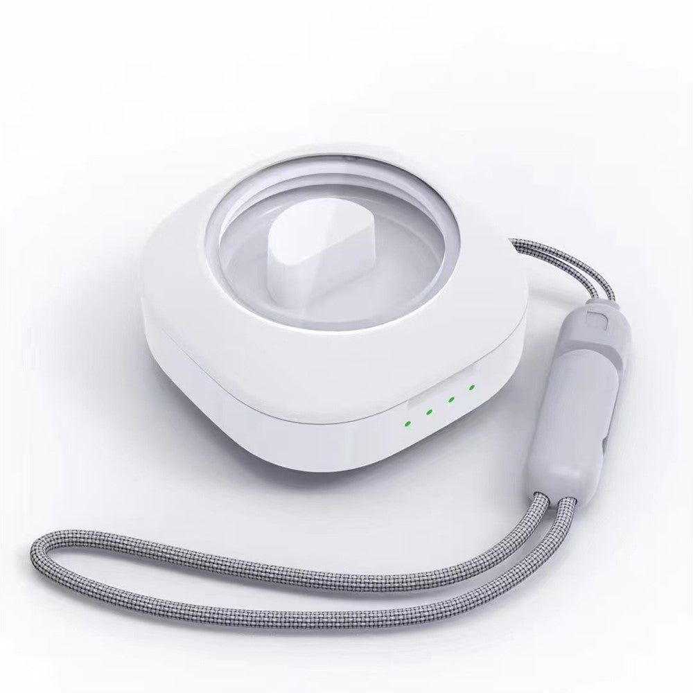 R30 Heart Pattern Smart Ring Waterproof ECG Heart Rate Blood Oxygen Blood Pressure Sleep Tracker, with Charging Case
